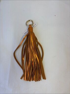 Vittoria Napoli Keyring Fob Handbag Charm Leather Tassel